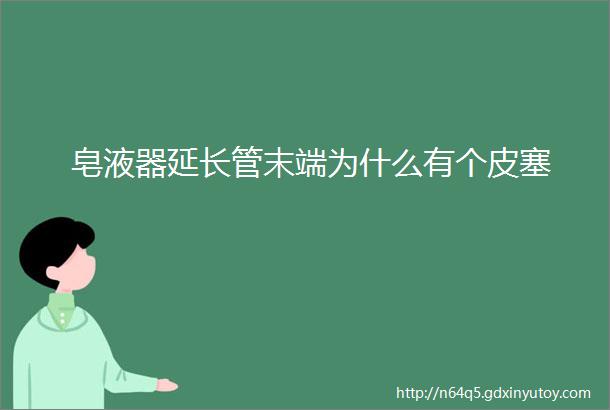 皂液器延长管末端为什么有个皮塞